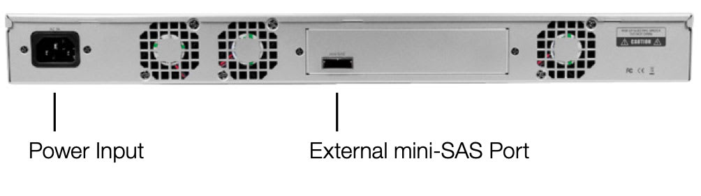 RACK PRO MINI-SAS Rear View