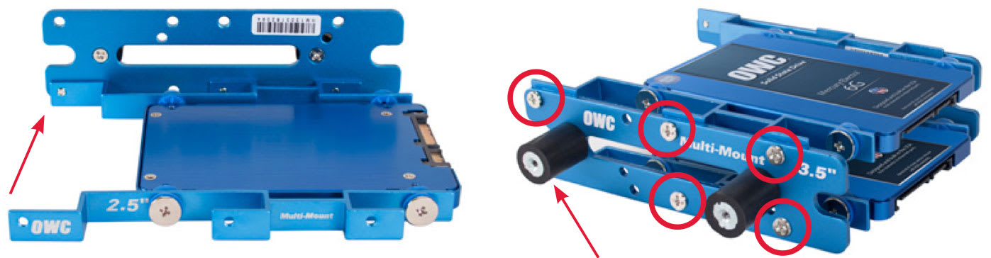 Installing two 2.5 Inch SATA Drives