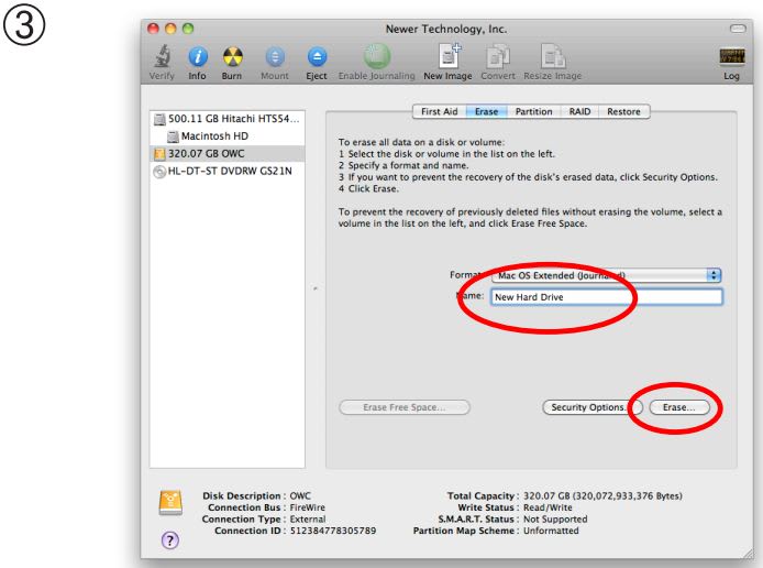 Formatting your OWC Mercury Elite Pro Dual mini on a Macintosh with Mac OS X