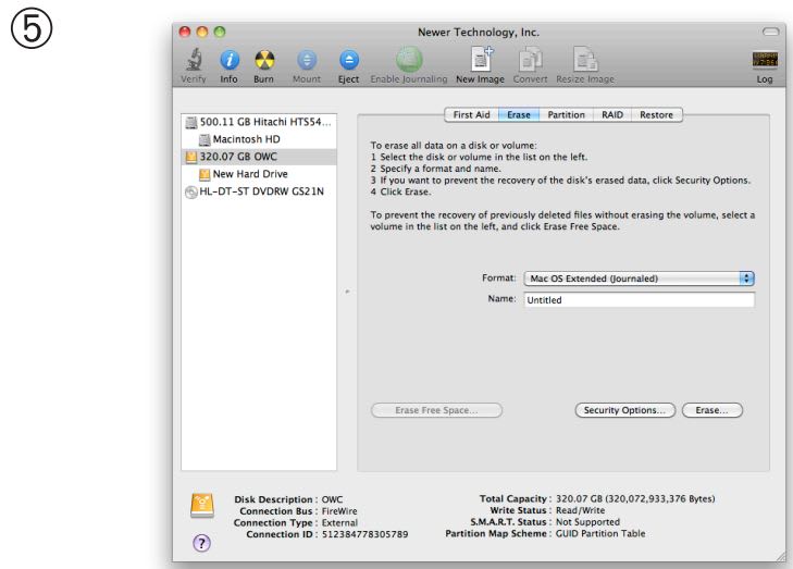 Formatting your OWC Mercury Elite Pro Dual mini on a Macintosh with Mac OS X
