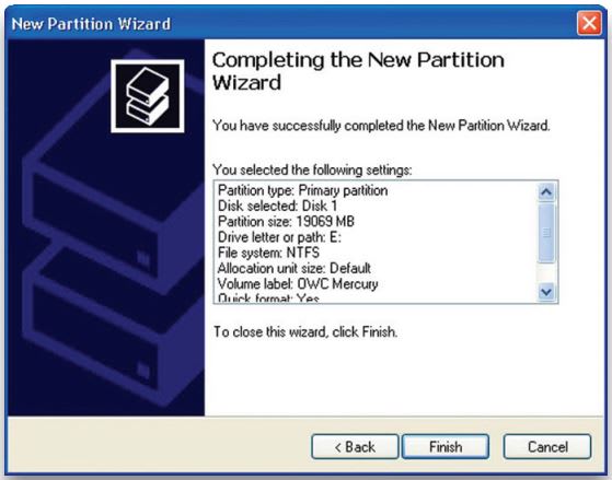 Formatting your OWC Mercury Elite Pro Dual mini on Windows 2000 and later