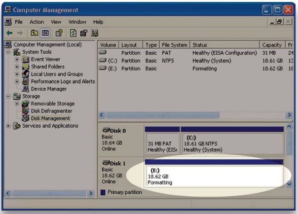 Formatting your OWC Mercury Elite Pro Dual mini on Windows 2000 and later