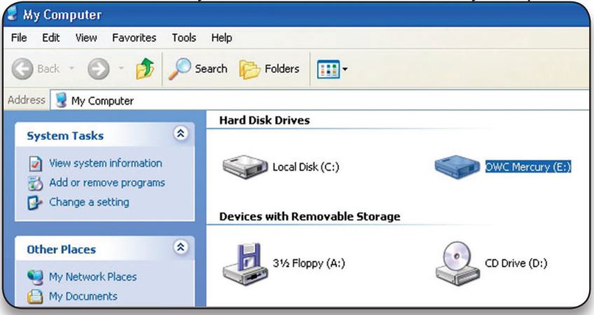 Formatting your OWC Mercury Elite Pro Dual mini on Windows 2000 and later