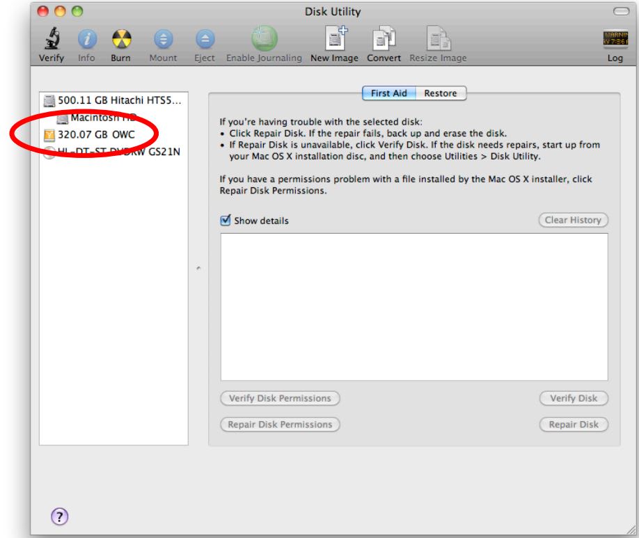 Formatting your OWC Mercury Elite Pro Dual mini on a Macintosh with Mac OS X
