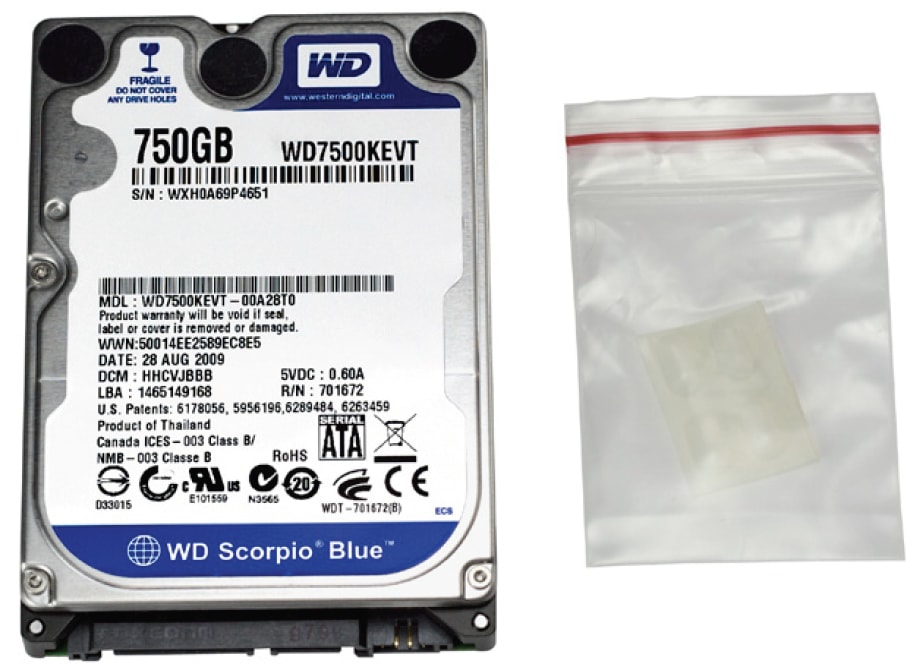 12.5mm SATA hard drive