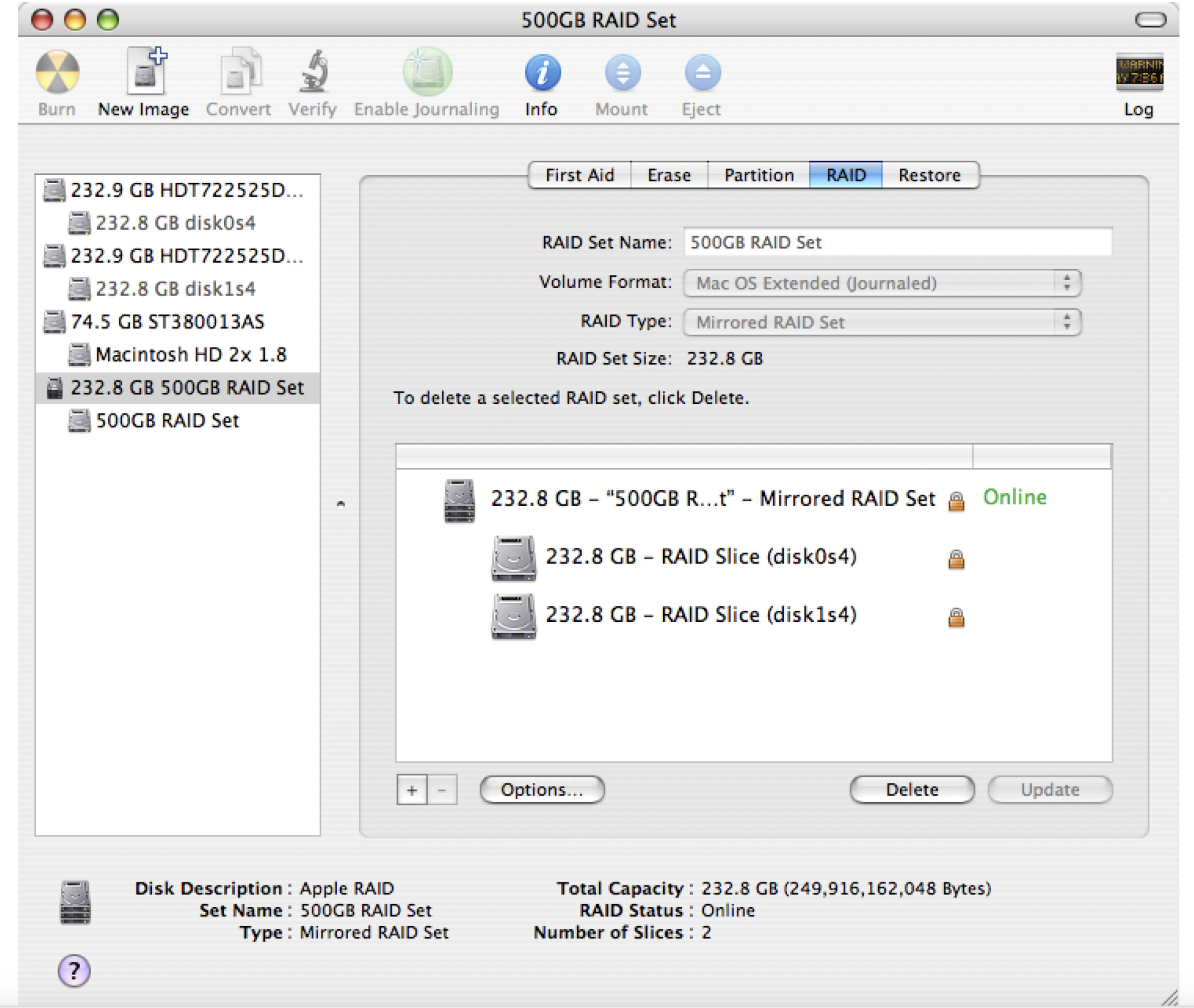 Creating a RAID using the OWC Mercury Elite-AL SATA