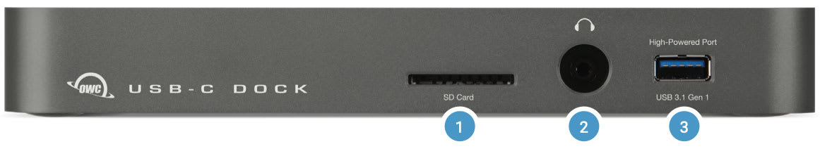 USB-C Dock Front View