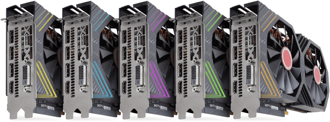 Lineup of Graphics Cards