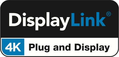 DisplayLink 4K Plug and Display badge