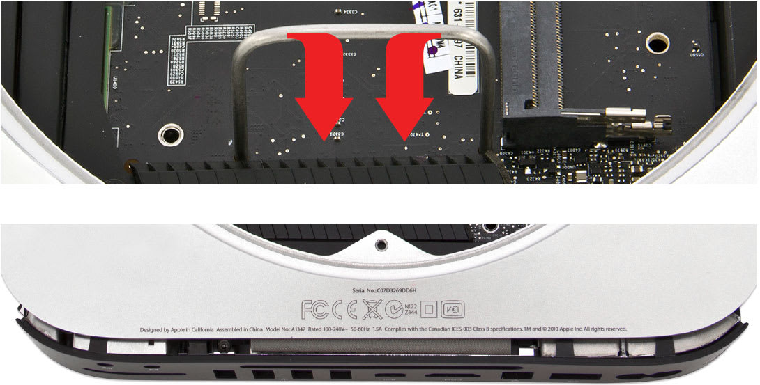 Disassembling the Mac mini