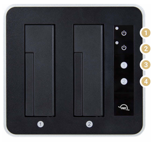 OWC Drive Dock with USB 3.2 (10Gb/s) top view