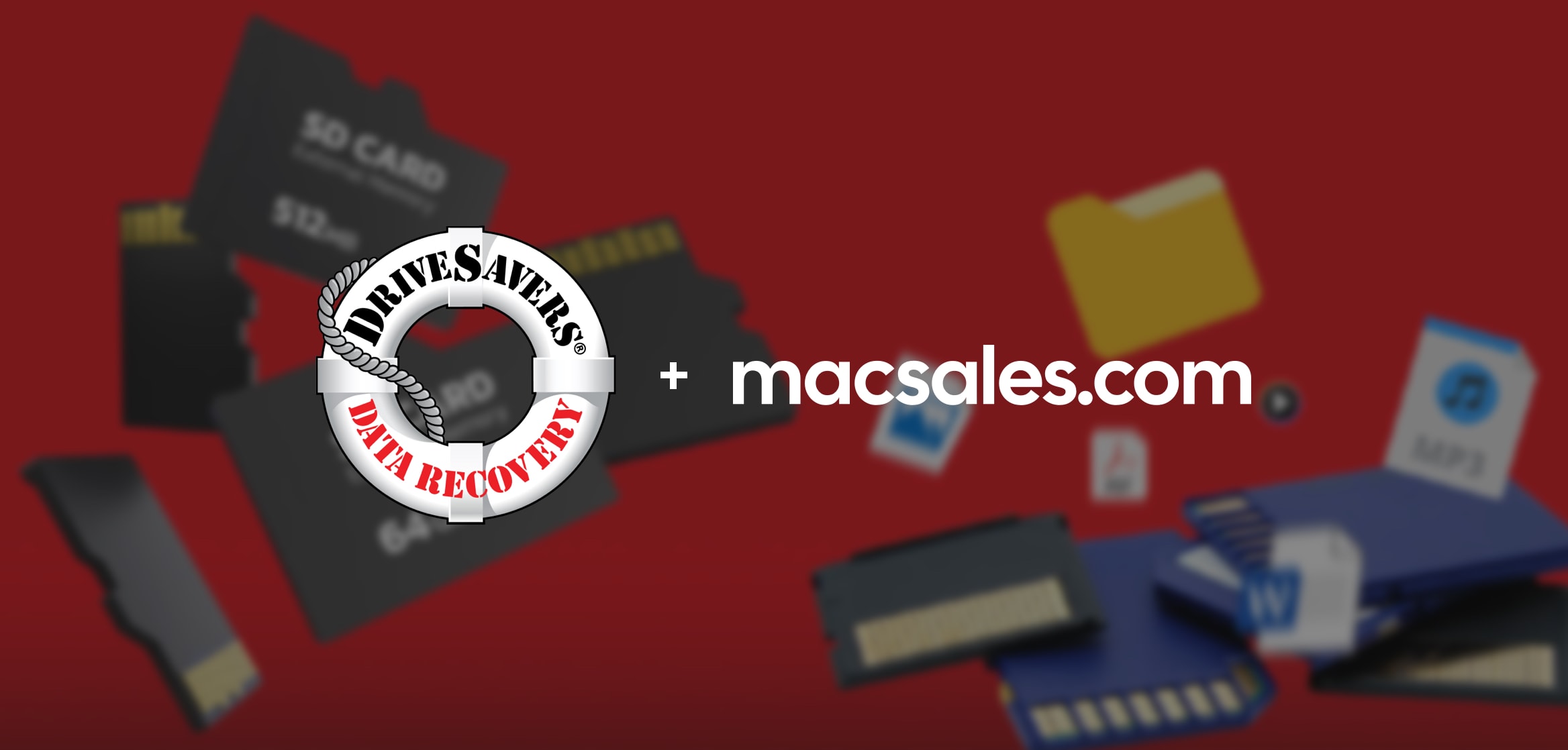 DriveSavers + MacSales.com logos