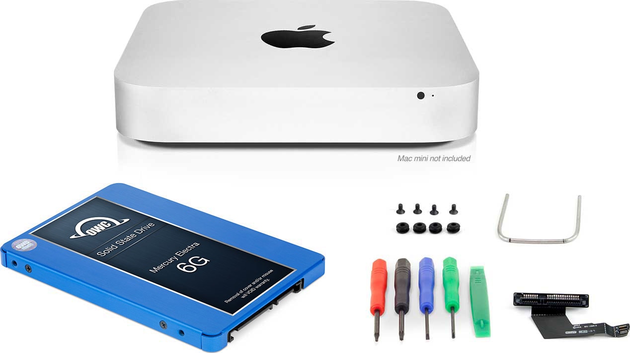 OWC Second Drive Add-On Kit with OWC Mercury Electra 6G SSD + OWC Data Doubler for Mac mini (Late 2012)