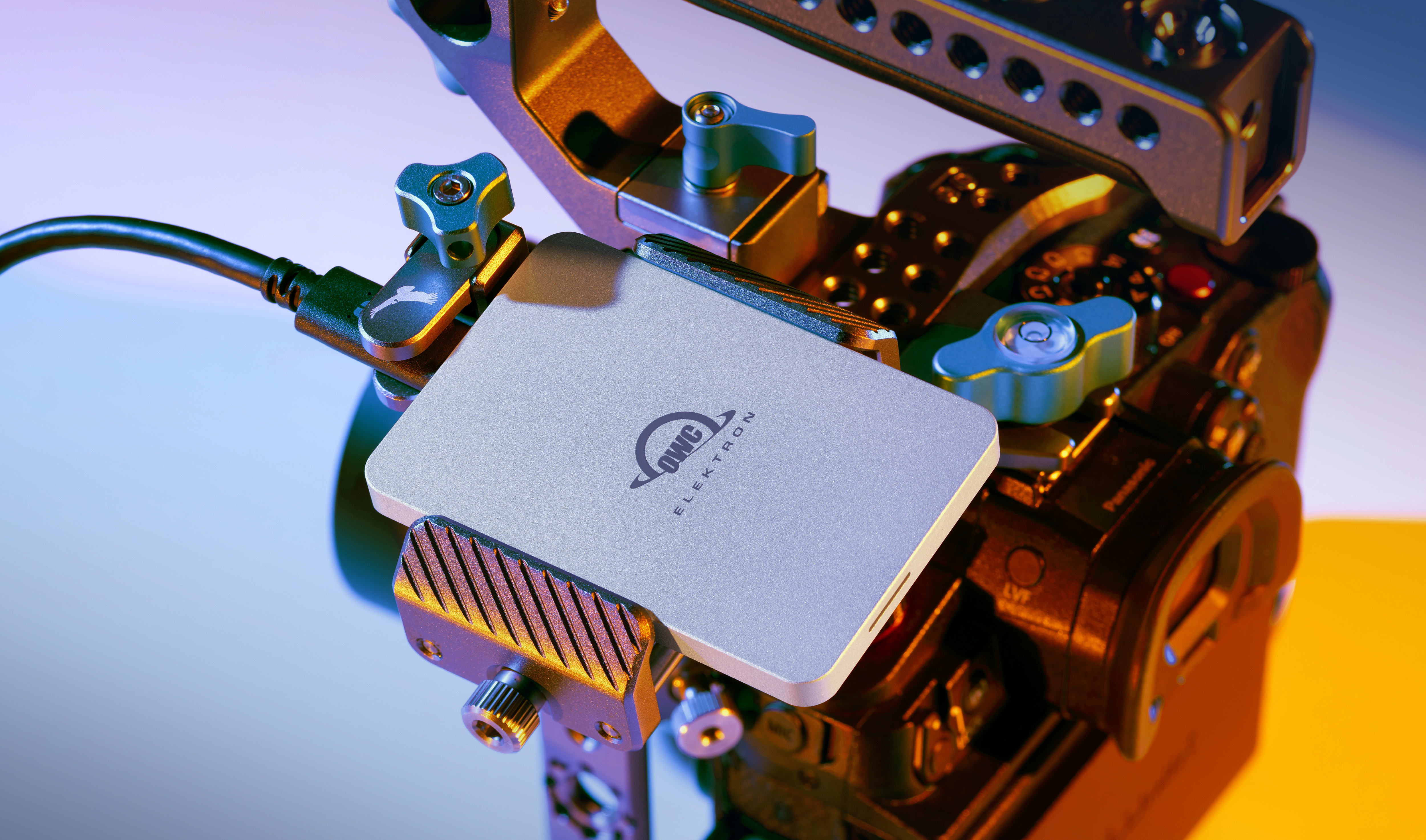 OWC Envoy Pro Elektron mounted in Kondor Blue rig