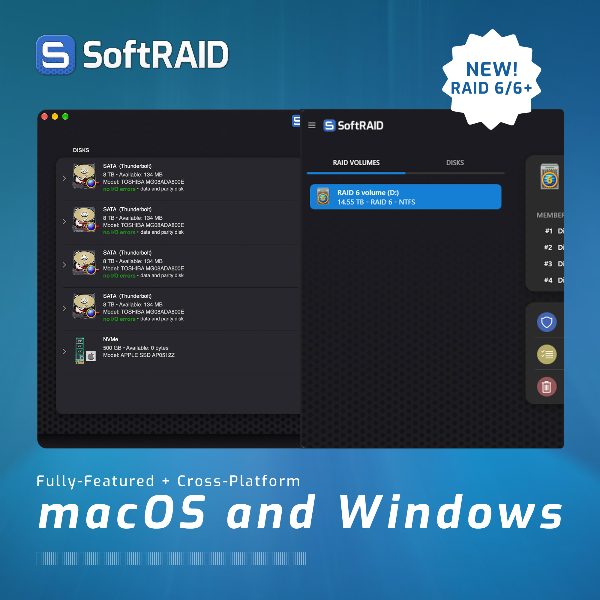 SoftRAID Screenshot