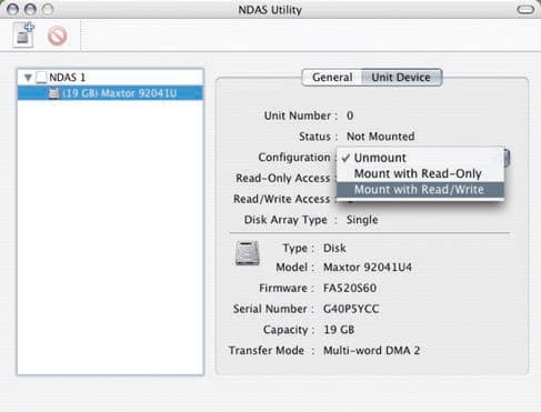 NDAS Utility and select your miniStack NAS