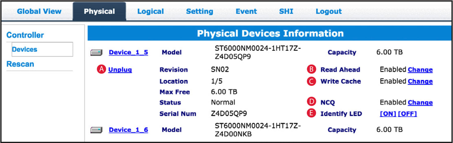 Physical Disk Properties