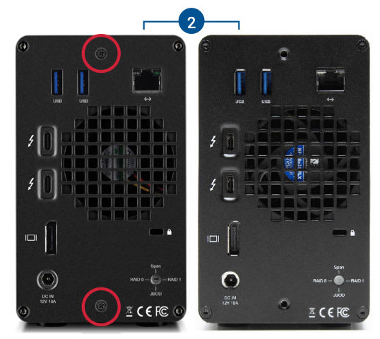 OWC Gemini back view
