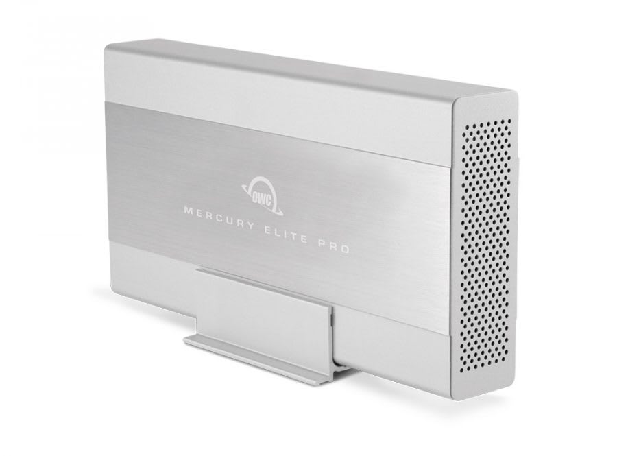 OWC Mercury Elite Pro with USB 3.2 (5Gb/s) + eSATA + FireWire 800 side view