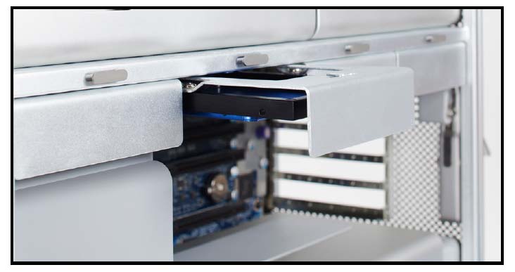 AdaptaDrive with SSD Mercury Electra 6G instaled into a Mac Pro