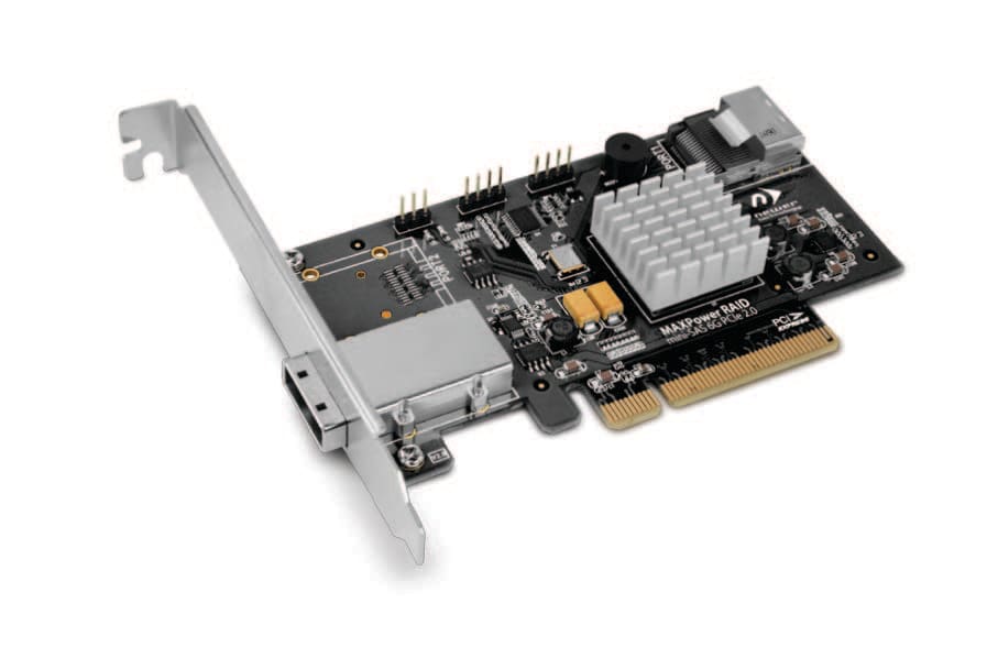 Newertech MAXPower RAID mini-SAS Controller side view
