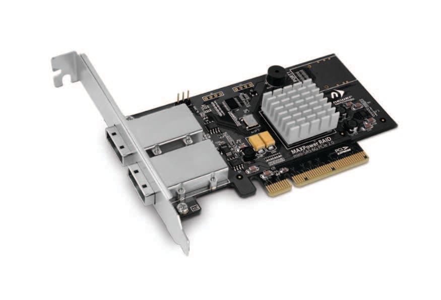 Newertech MAXPower RAID mini-SAS Controller side view