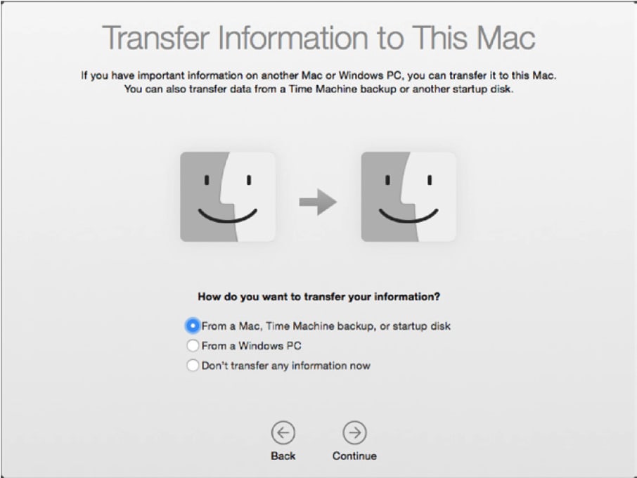 Reinstall the OS + Migration Assistant