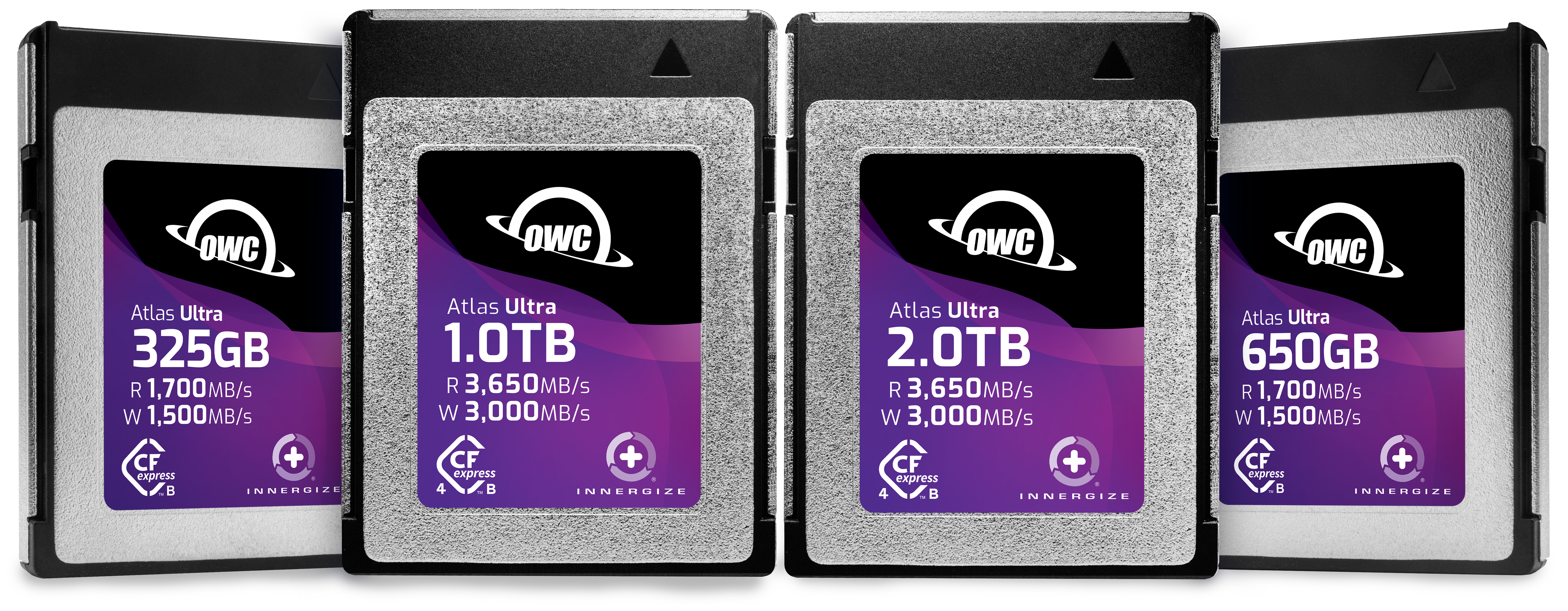 OWC Atlas Ultra CFexpress Memory Card Lineup