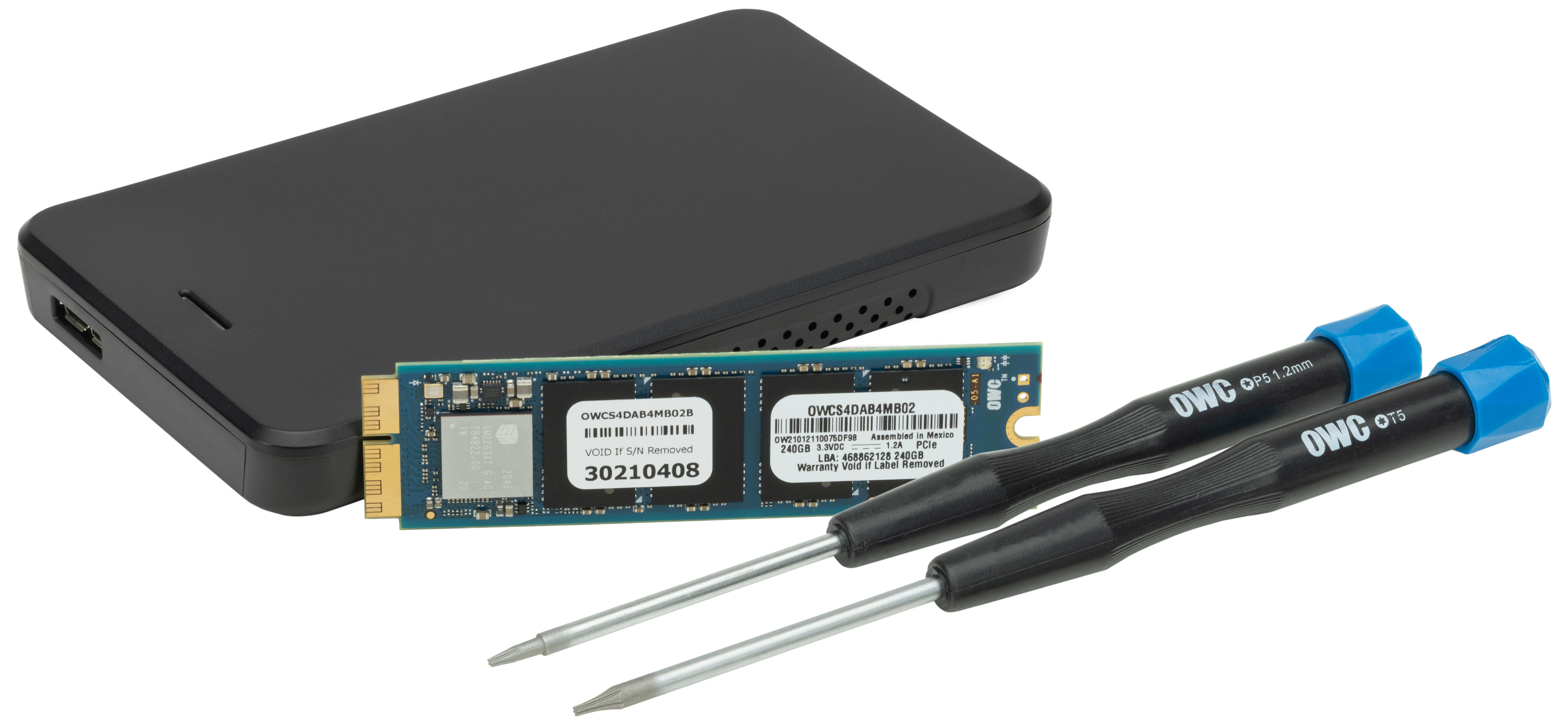 OWC Aura N2 SSD Upgrade Kit with Tools and 1TB OWC Express External Drive