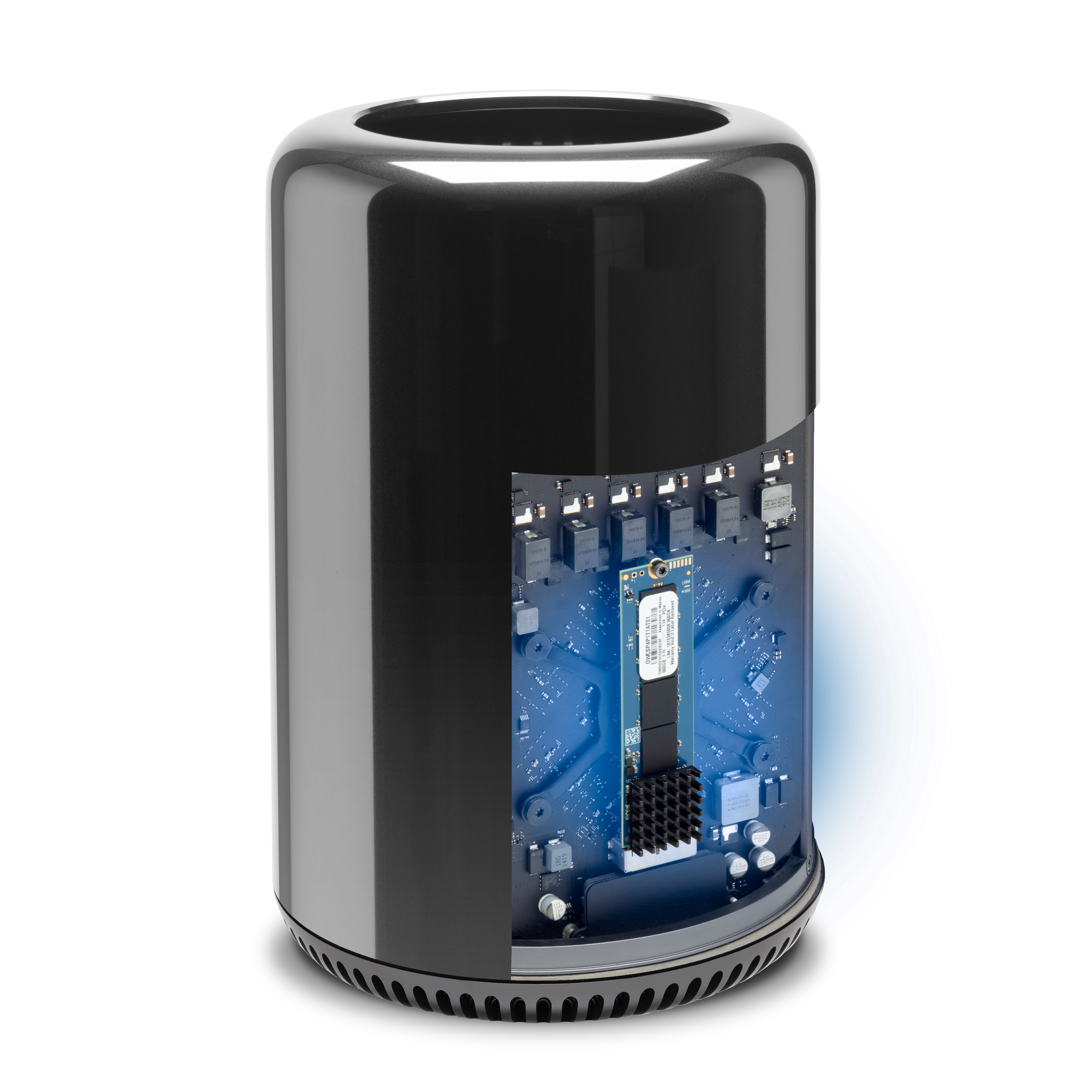 OWC Aura Pro X2 SSD inside a Mac Pro