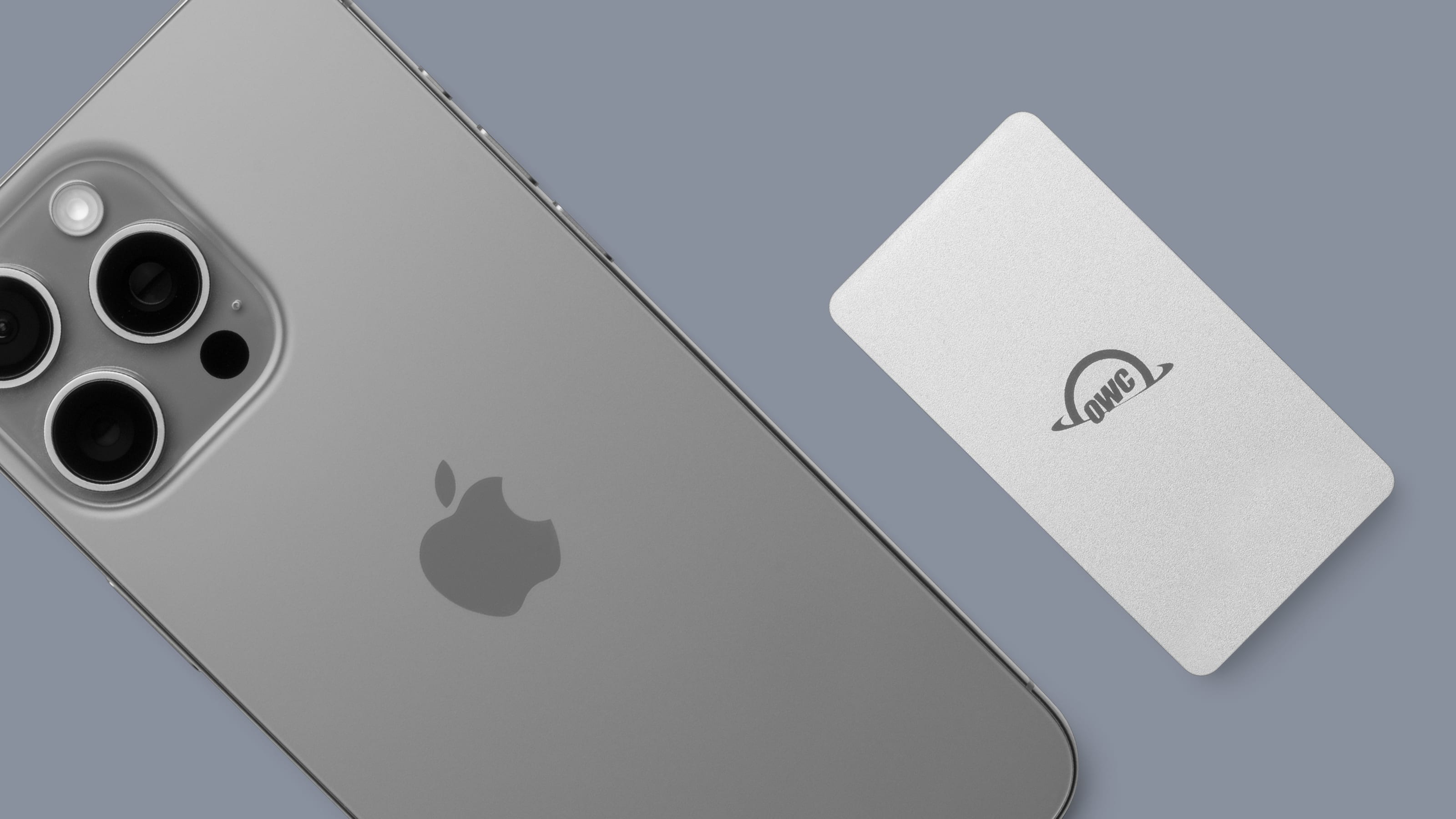 OWC Envoy with iPhone 15 Pro
