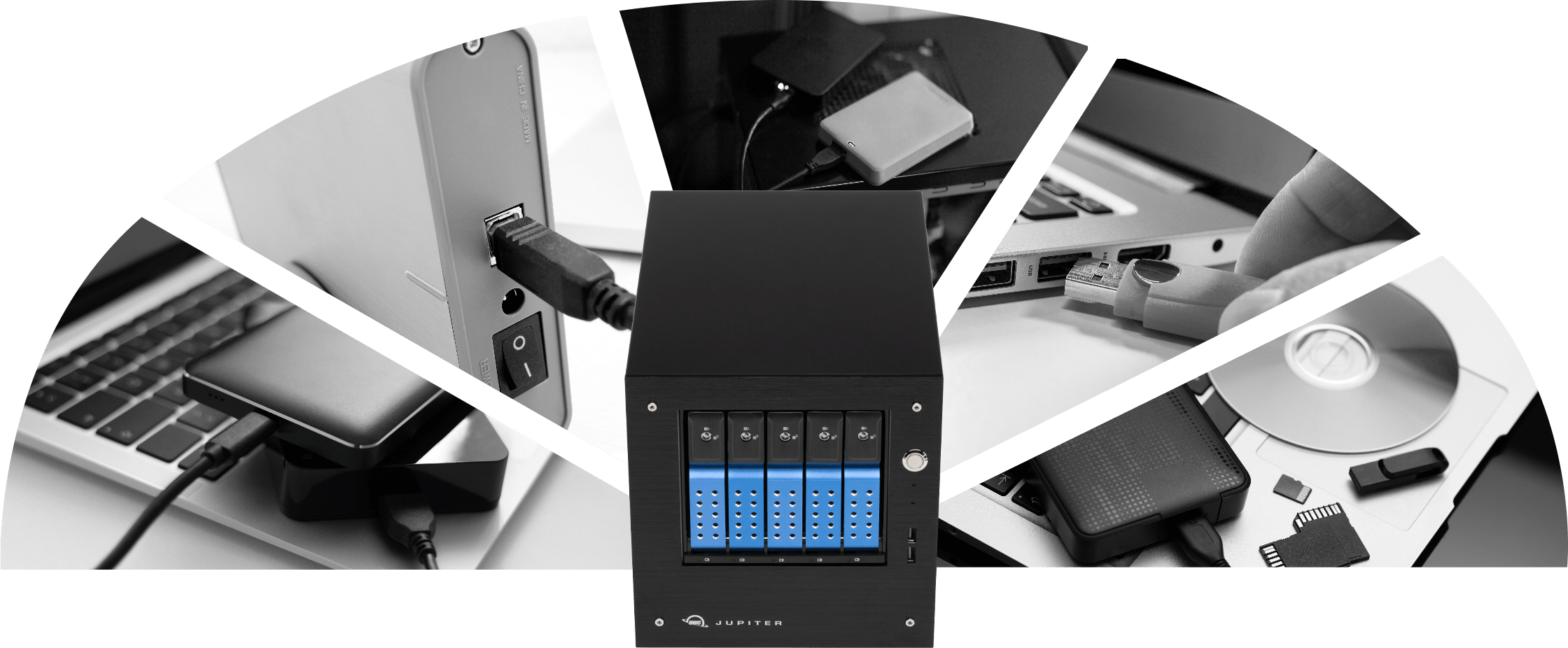 OWC Jupiter Mini with multiple drives