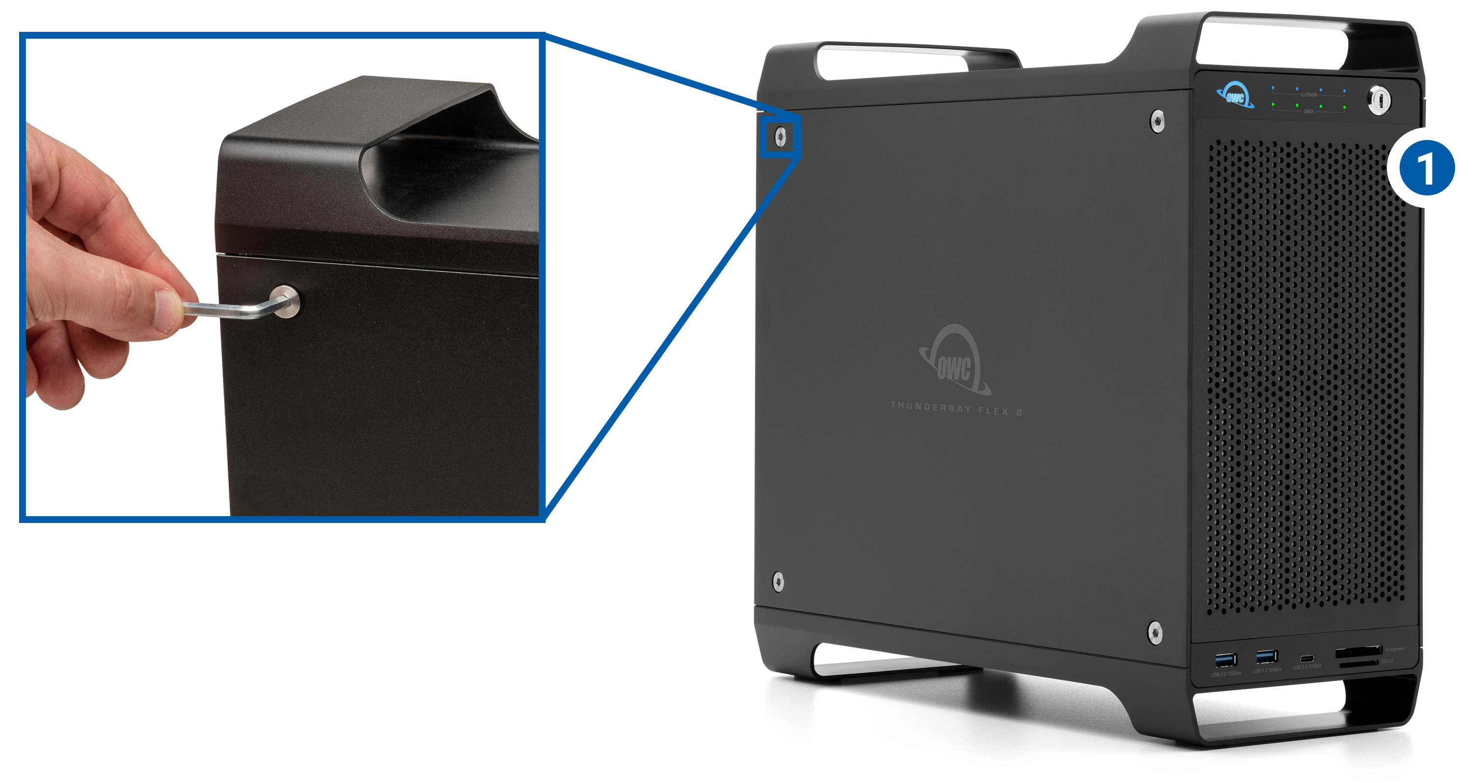 OWC ThunderBay Flex 8 Assembly Steps