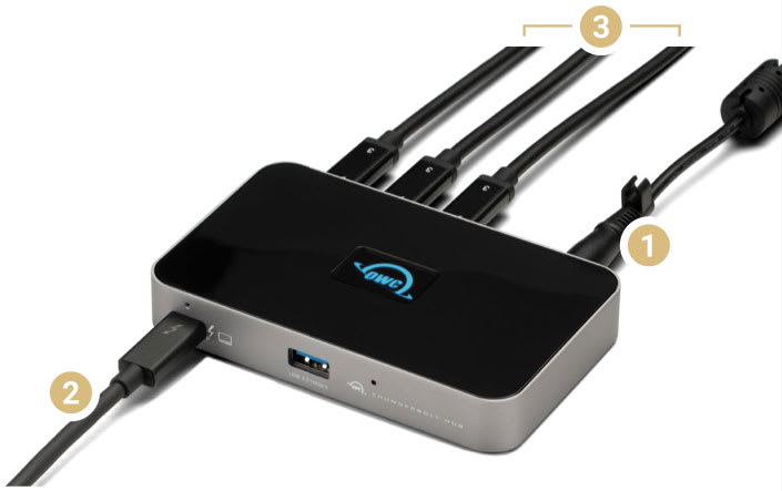 Thunderbolt Hub connection usage