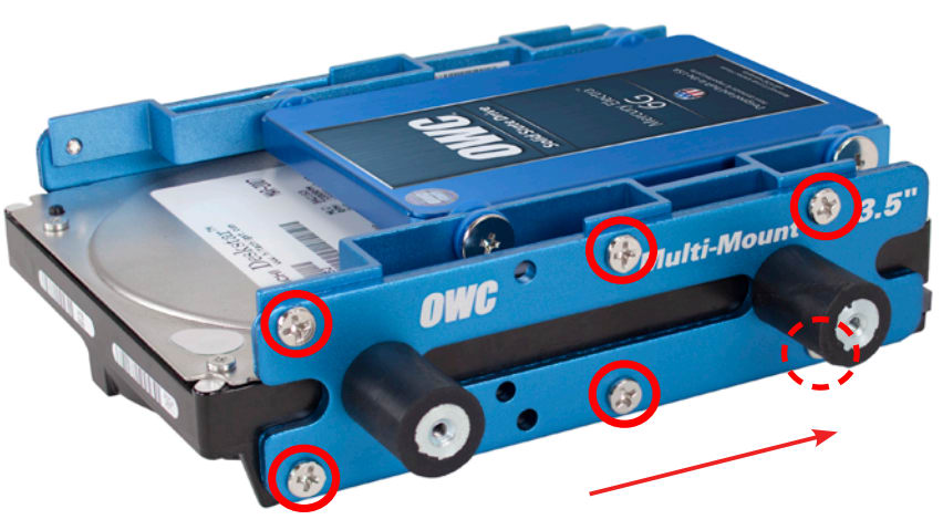 Installing a 2.5” Drive with a 3.5” Drive