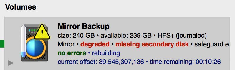 Disk Failure, Replacement, and RAID Rebuild