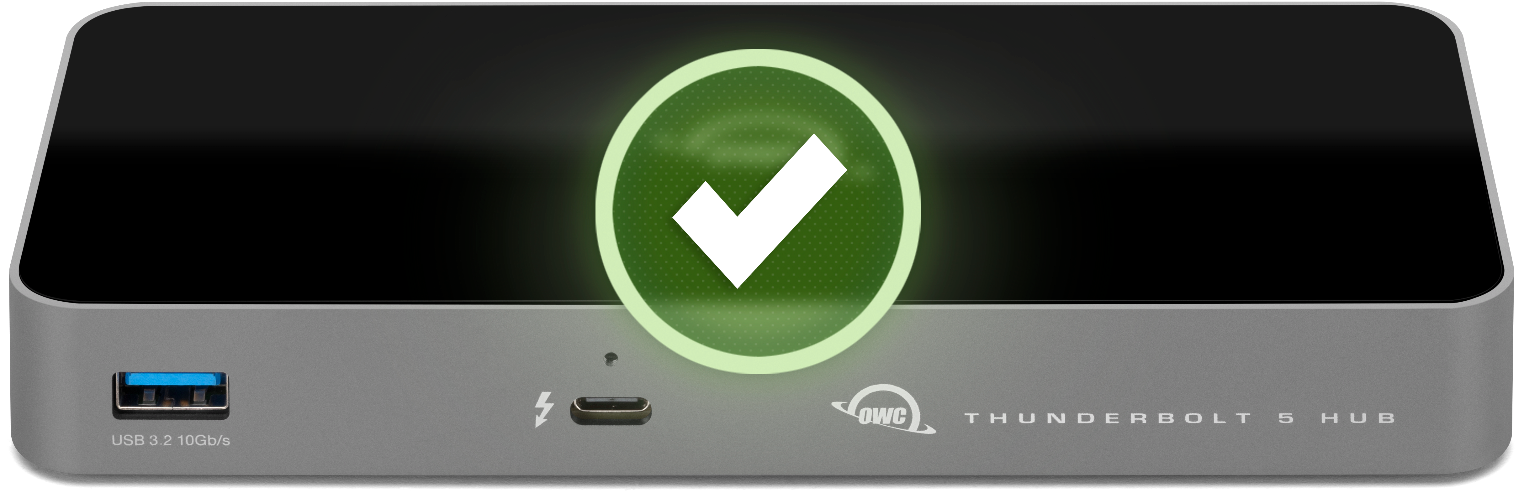 OWC Thunderbolt 5 Hub with check overlay image