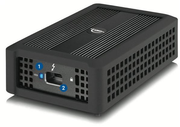 Thunderbolt 3 10G Ethernet Adapter back view