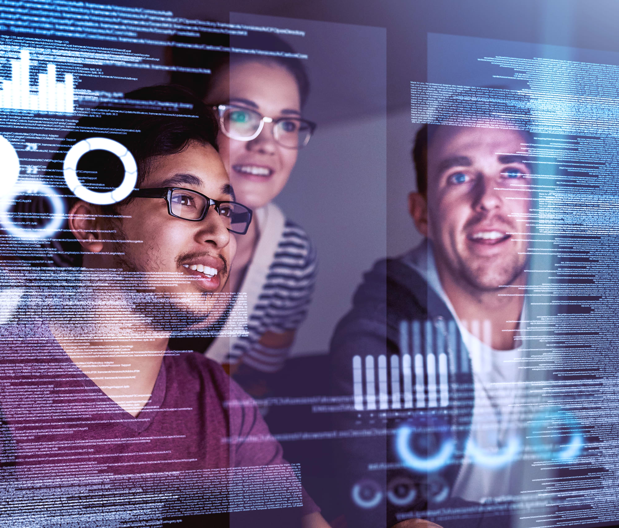 Professional users working as a team